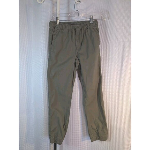 Gap Other - Gap Kids Khaki Joggers Boys Size L Olive Green Stretch Drawstring Waist (G11)